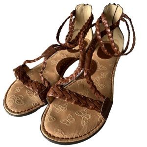 BOC boc b.o.c. Born of Concept Macedonia Gladiator Brown Braided Sandals Size 8